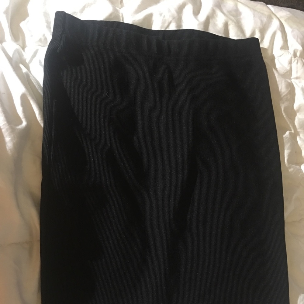 Basic black pencil skirt